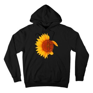 HOSUN010 Sunflower Turtle Hoodie